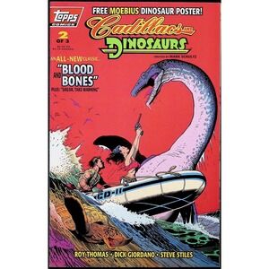 Cadillacs and Dinosaurs #2 Special Edition Poster Topps Comic Book 1994
